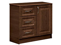 Тумба-3(1 дверь ,3 ящика) мдф мат